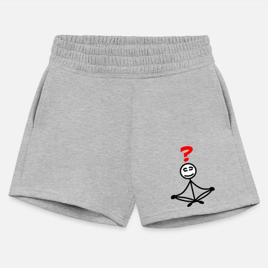 Stickman Meditating with Red Question Mark