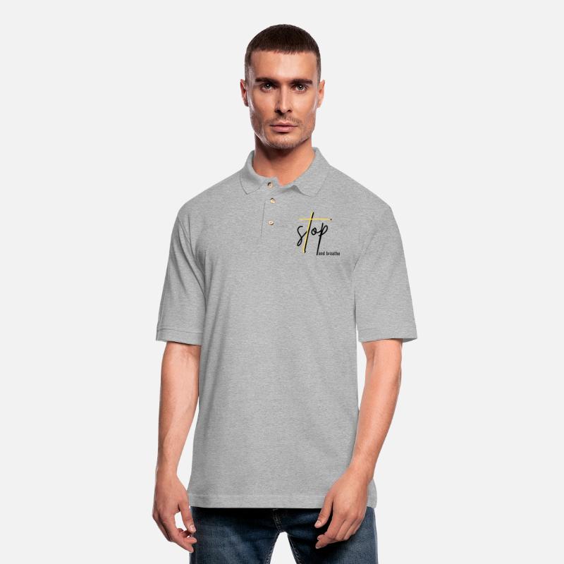 Stop and Breathe - Mindfulness Quote Design