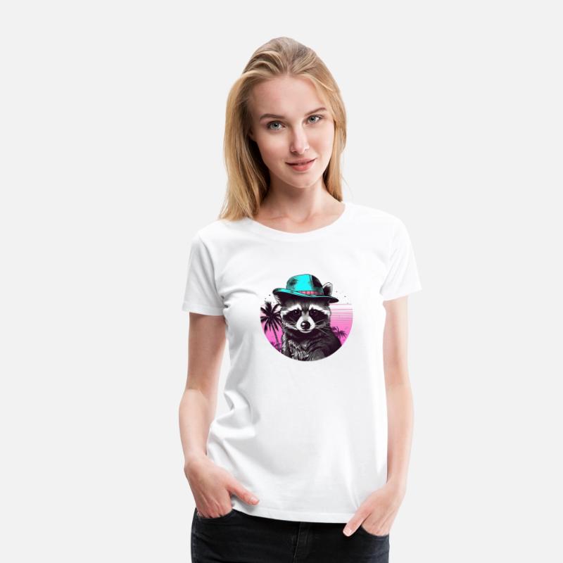 Style Raccoon Lovers Retro