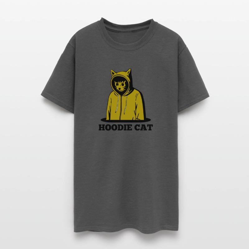 Stylish cat in a yellow hoodie, Swag!