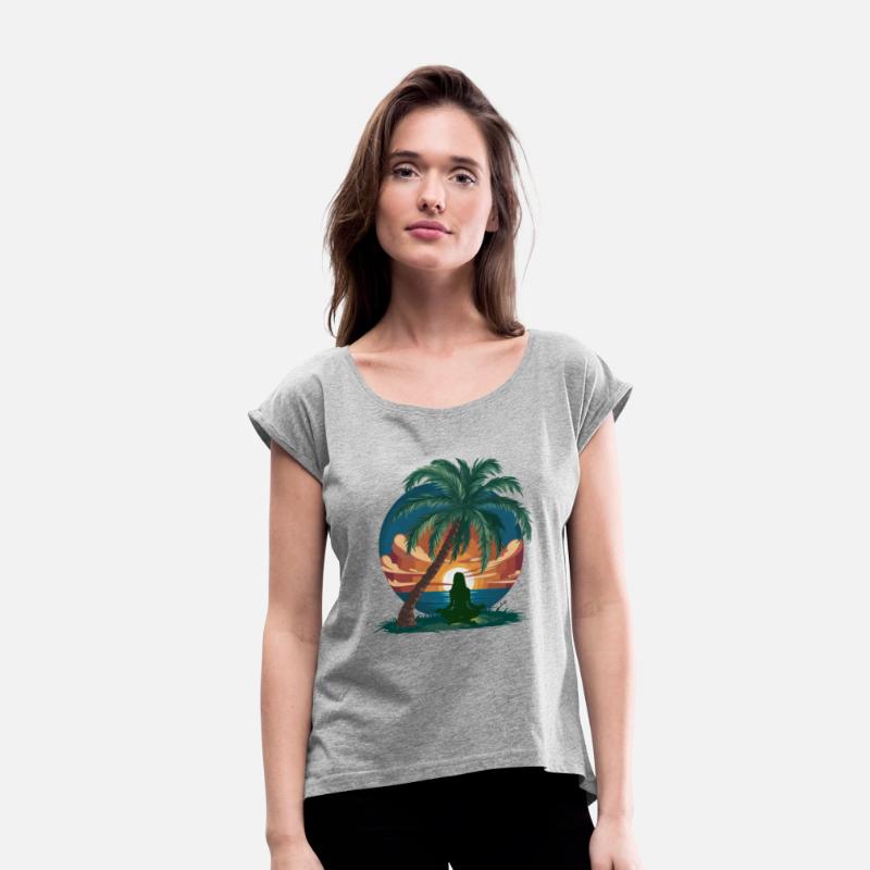 Summer holidays yoga beach