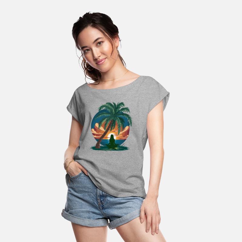 Summer holidays yoga beach