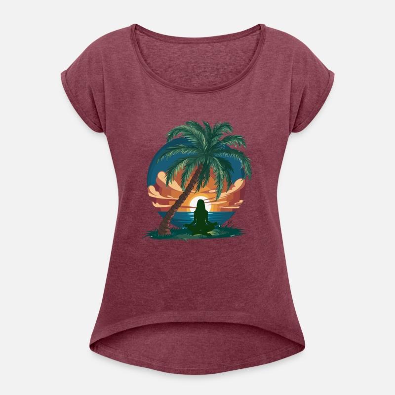 Summer holidays yoga beach