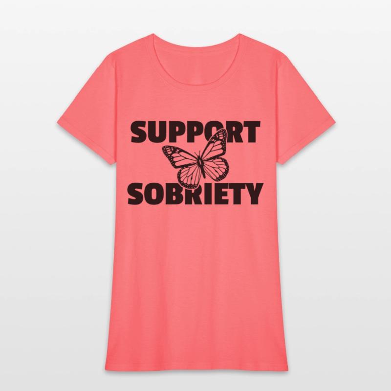 Support Sobriety Butterfly Alcoholics Aa Na