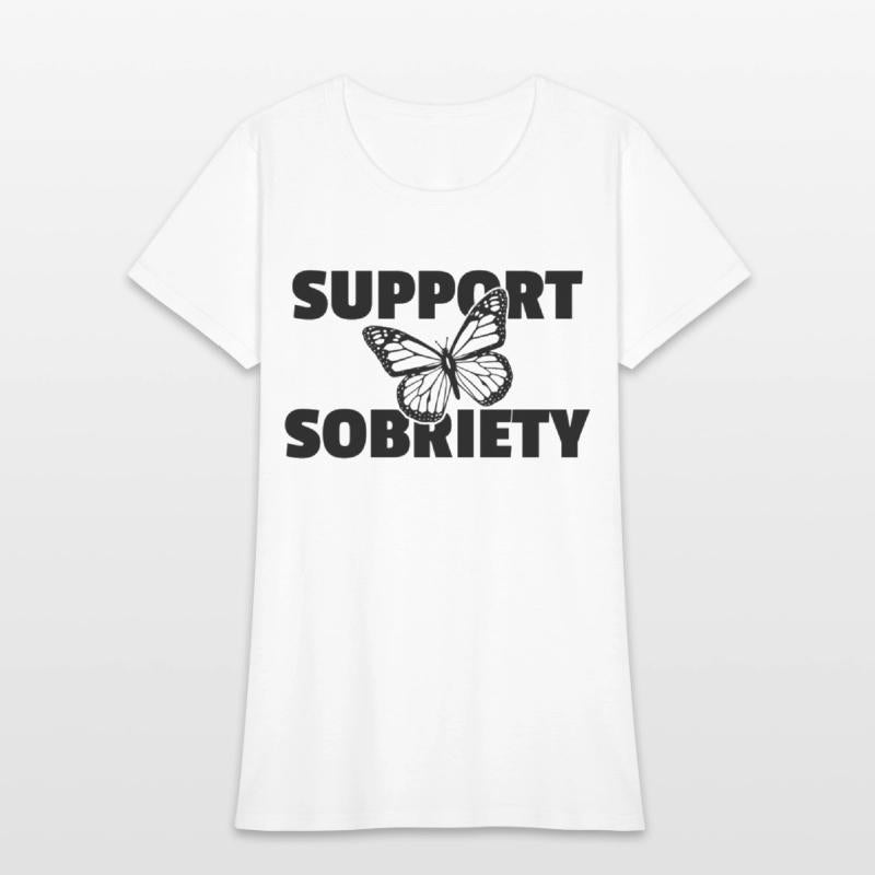 Support Sobriety Butterfly Alcoholics Aa Na