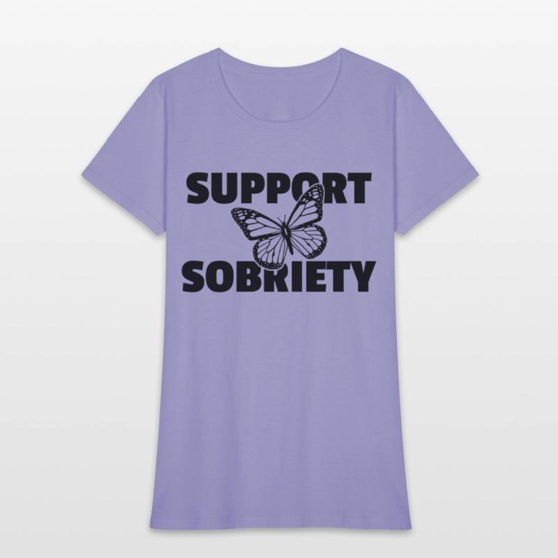 Support Sobriety Butterfly Alcoholics Aa Na