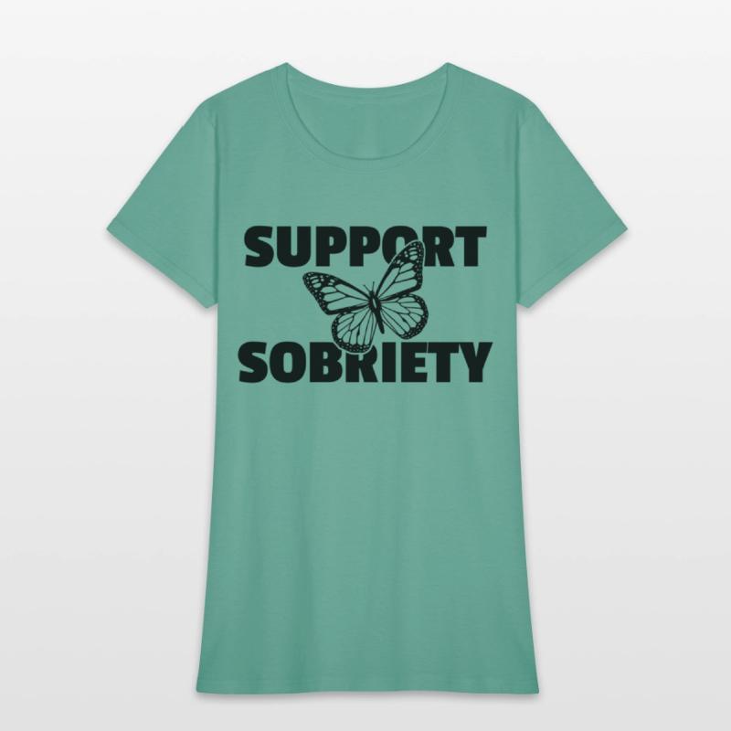 Support Sobriety Butterfly Alcoholics Aa Na