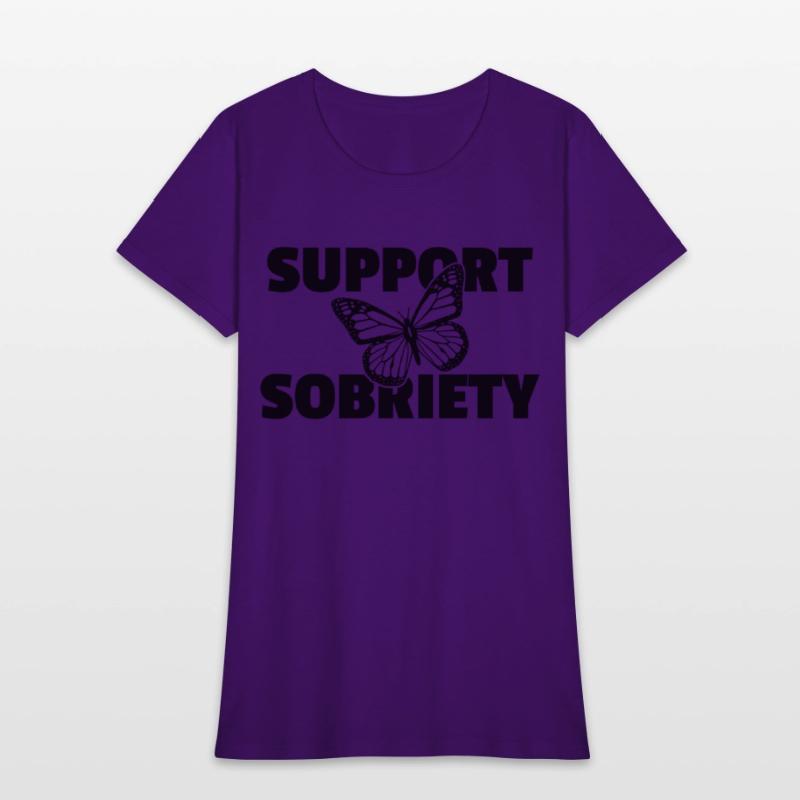 Support Sobriety Butterfly Alcoholics Aa Na