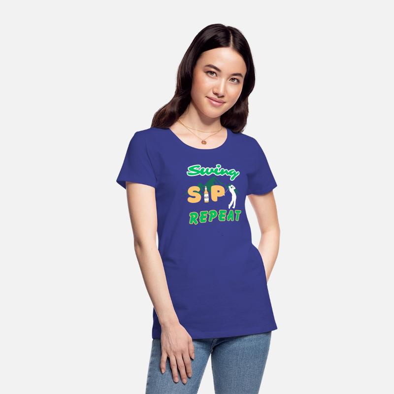 Swing, Sip, Repeat funny golf tee