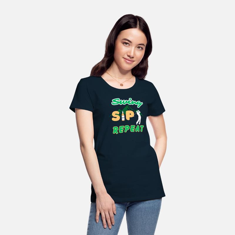 Swing, Sip, Repeat funny golf tee