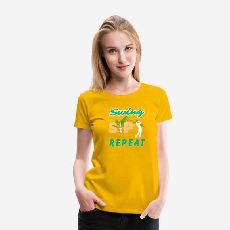 Swing, Sip, Repeat funny golf tee