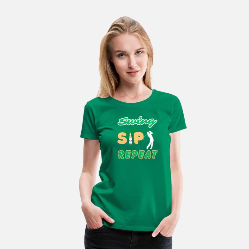 Swing, Sip, Repeat funny golf tee