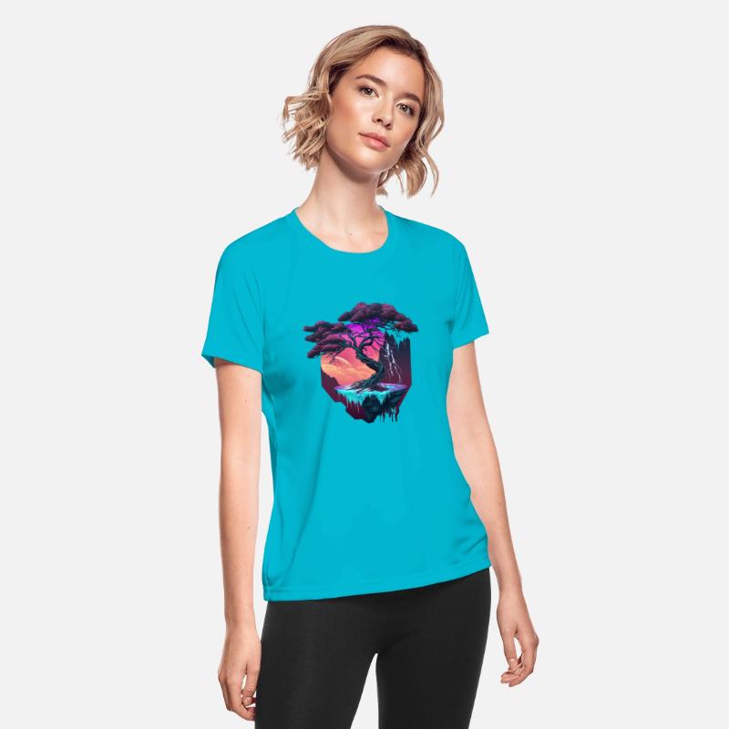 Synthwave Bonsai Tree