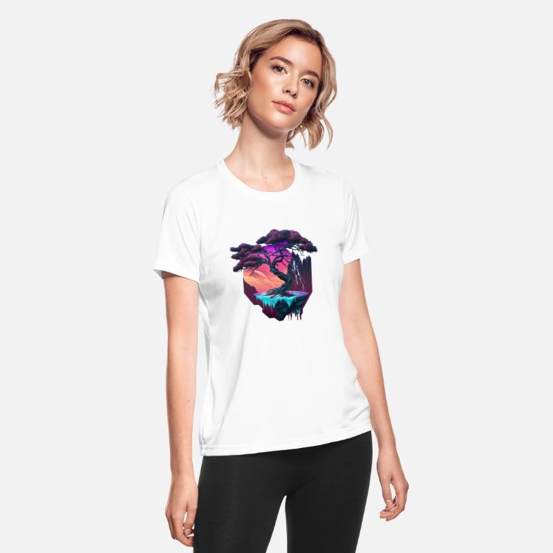 Synthwave Bonsai Tree