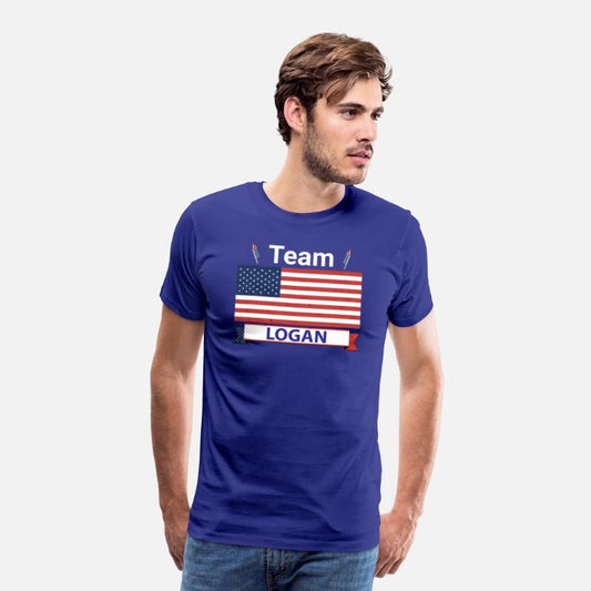 Team Logan USA American Flag Star Stripe