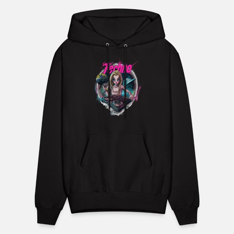 Techno DJ Alien Girl Rave Dancefloor