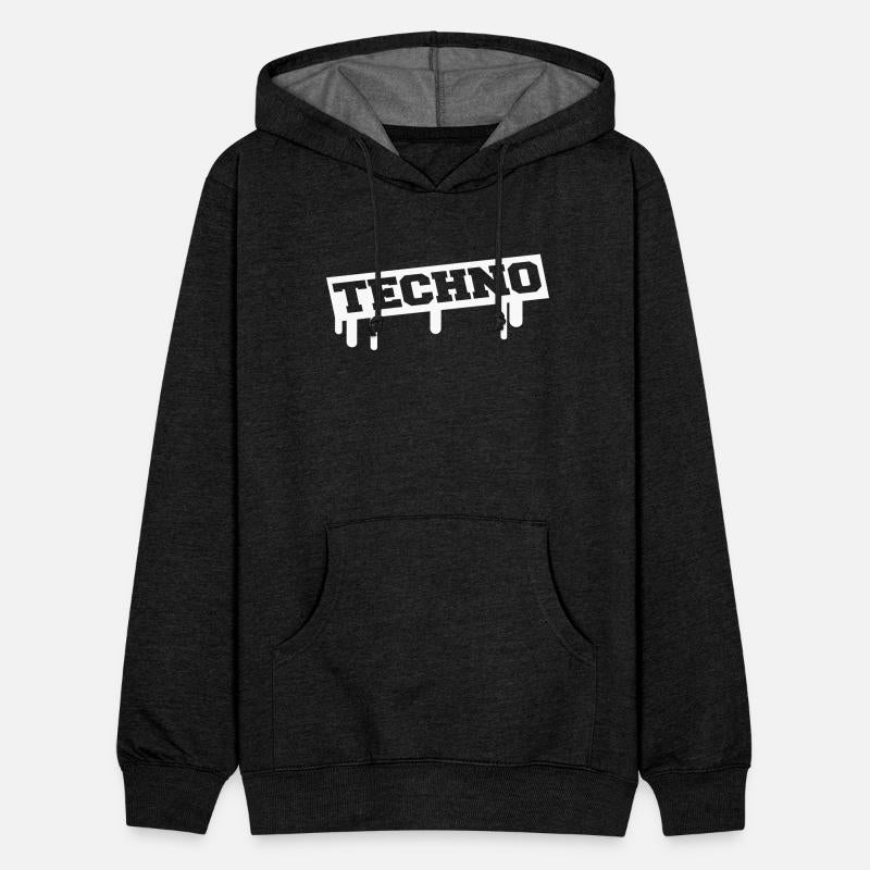 Techno Music Love Graffiti Stamp Quote Party Logo