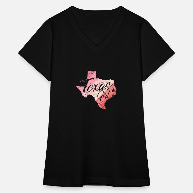 Texas Girl Map Outline USA America