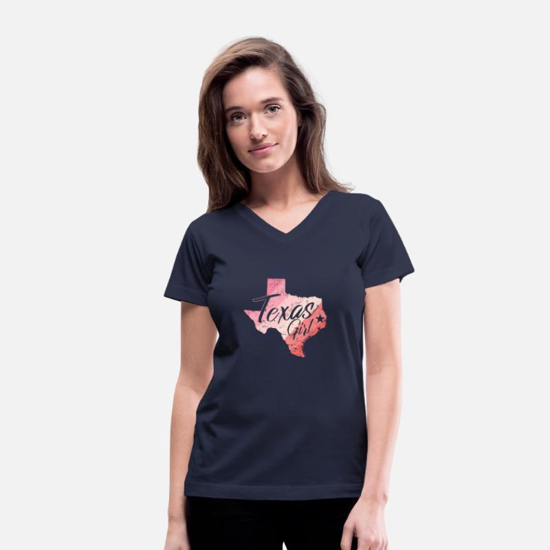 Texas Girl Map Outline USA America