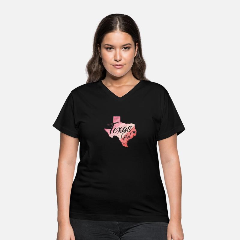 Texas Girl Map Outline USA America