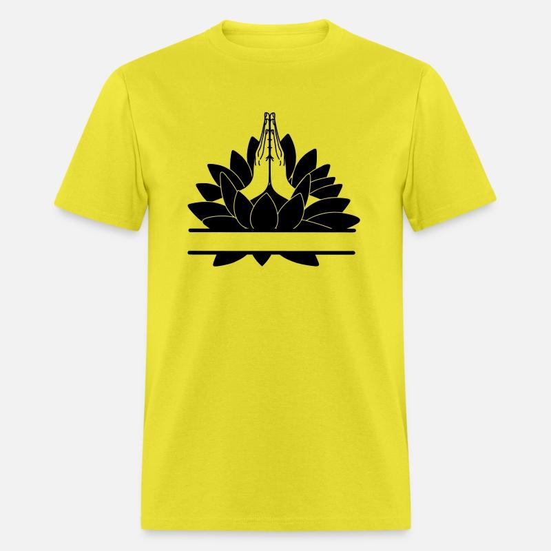 text bar namaste two hands from lotus