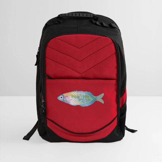 The colorful fish shines in delicate colors