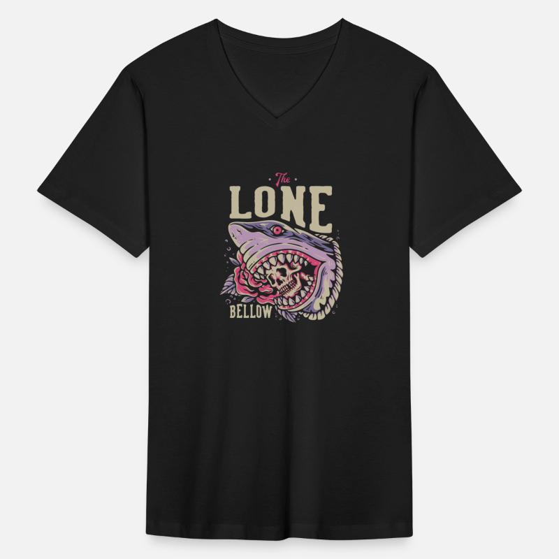 the lone bellow with skull in the shark mouth