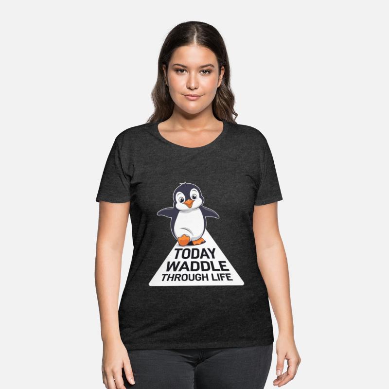 Today Waddle Through Life Penguin Illustration