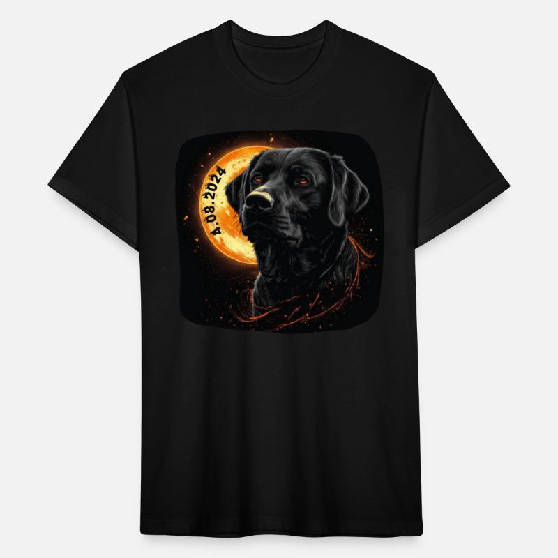 Total Solar Eclipse 2024 Totality Black Labrador