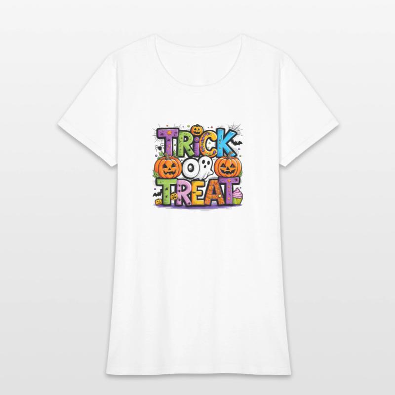 Trick or Treat Halloween Ghost Pumpkin