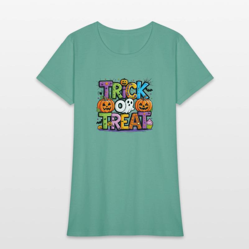 Trick or Treat Halloween Ghost Pumpkin