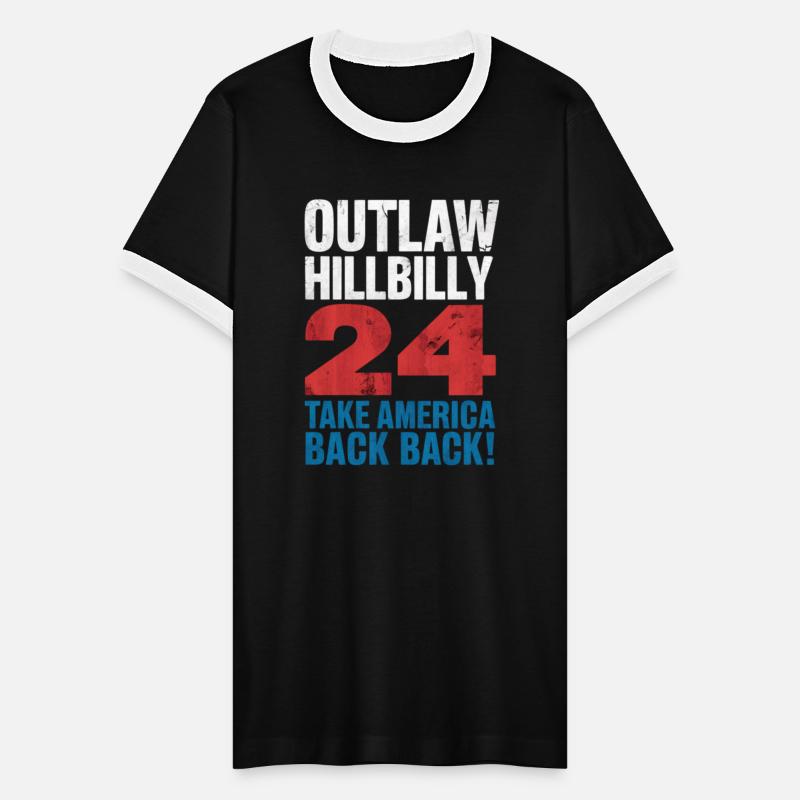 Trump Vance 2024 Outlaw Hillbilly US Flag Vintage