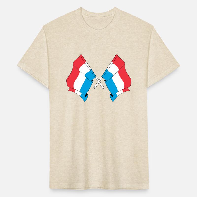 Two flags of Luxembourg