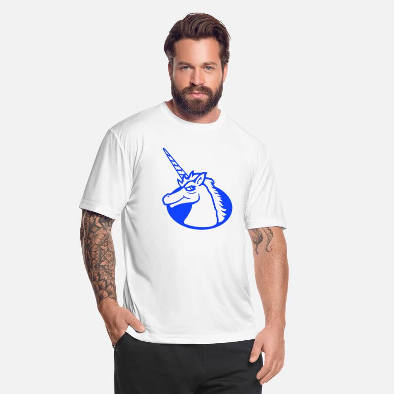 Unicorn Floor Hole Funny Cool Guy Comic Cartoon