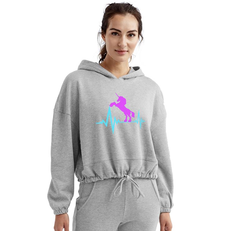 Unicorn Pulse Heartbeat Frequency ECG Line Cool