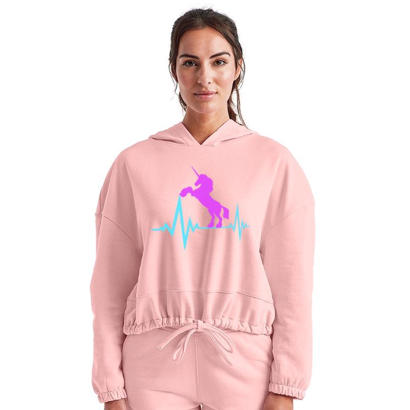 Unicorn Pulse Heartbeat Frequency ECG Line Cool