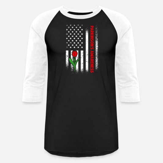 Us Flag Red Tulip Parkinson'S Awareness