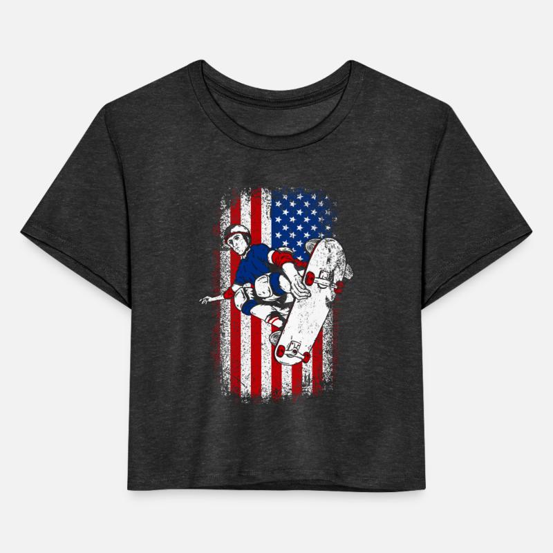 Usa american flag patriotic Skateboarding