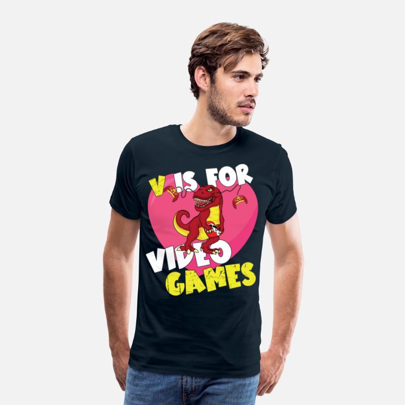 V Is For Video Games Anti-Valentine's Day T-Rex