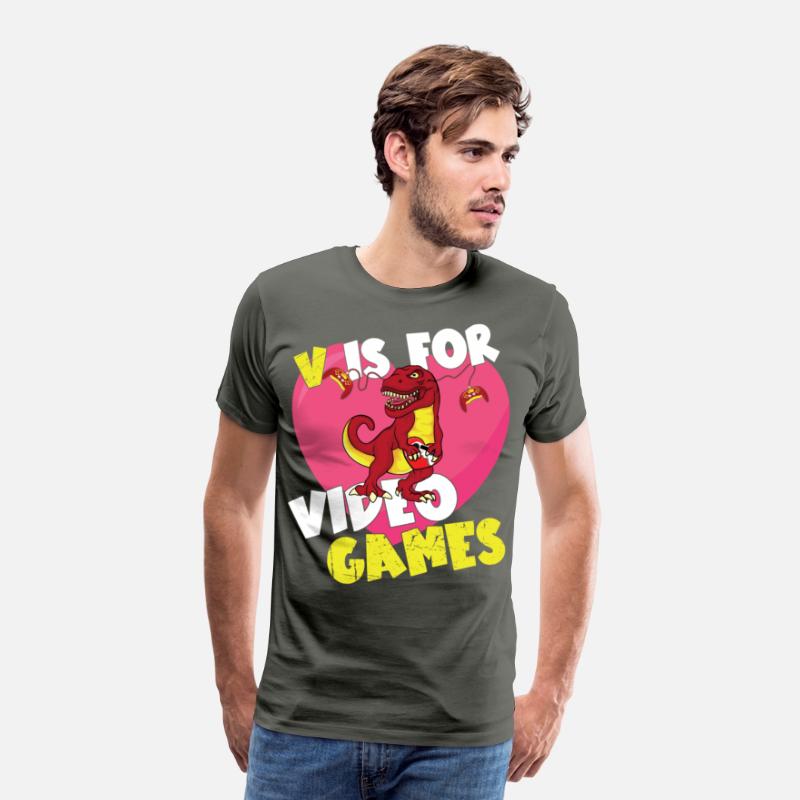 V Is For Video Games Anti-Valentine's Day T-Rex