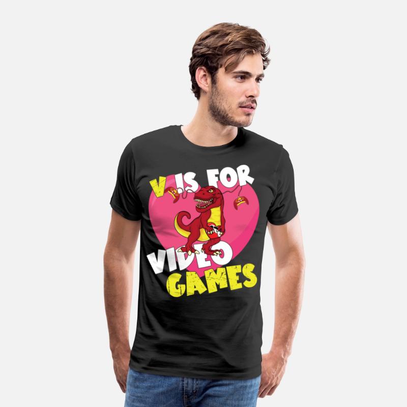 V Is For Video Games Anti-Valentine's Day T-Rex