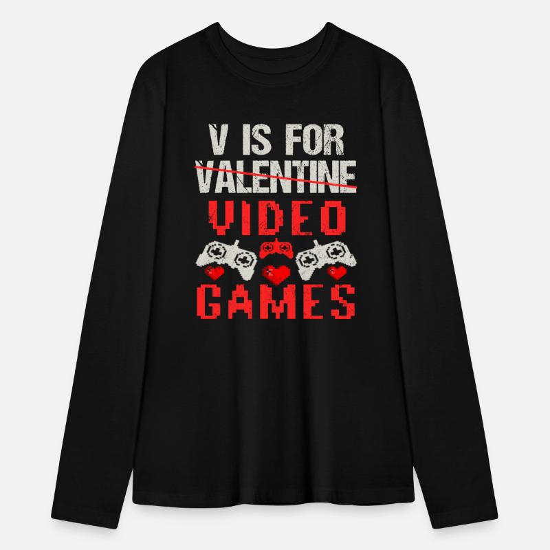 V is for Video Games Valentines Day Gamer Men Boys