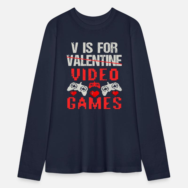 V is for Video Games Valentines Day Gamer Men Boys