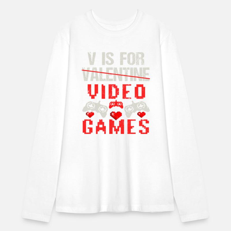 V is for Video Games Valentines Day Gamer Men Boys