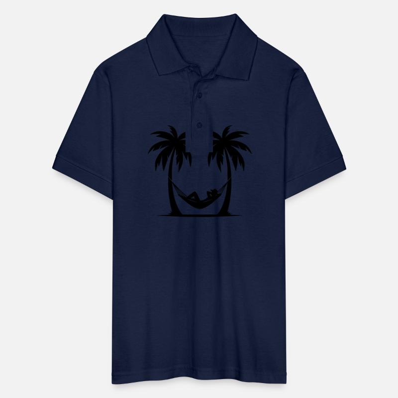 Vacation Under Palm Trees By The Sea In A Hammock