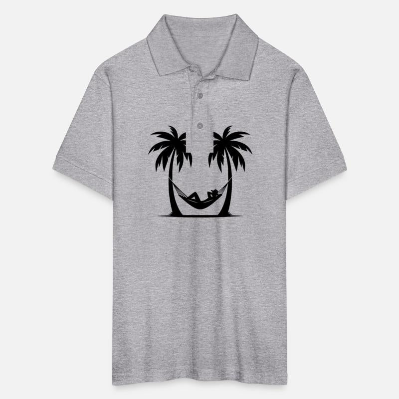 Vacation Under Palm Trees By The Sea In A Hammock