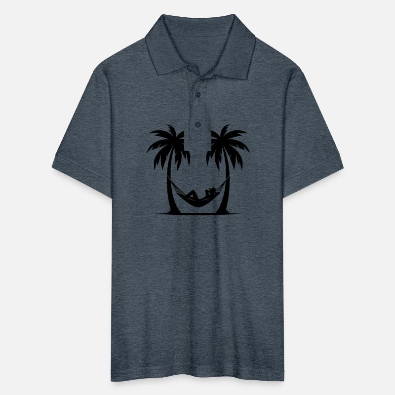 Vacation Under Palm Trees By The Sea In A Hammock