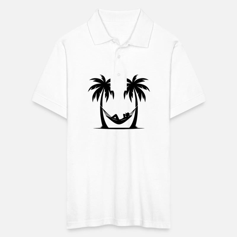 Vacation Under Palm Trees By The Sea In A Hammock