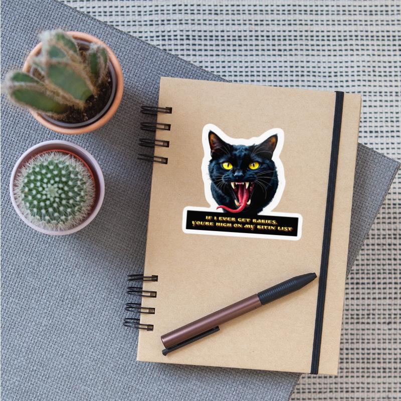 Vampire Cat with Humorous Quote