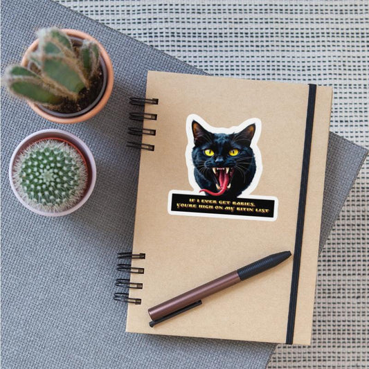 Vampire Cat with Humorous Quote